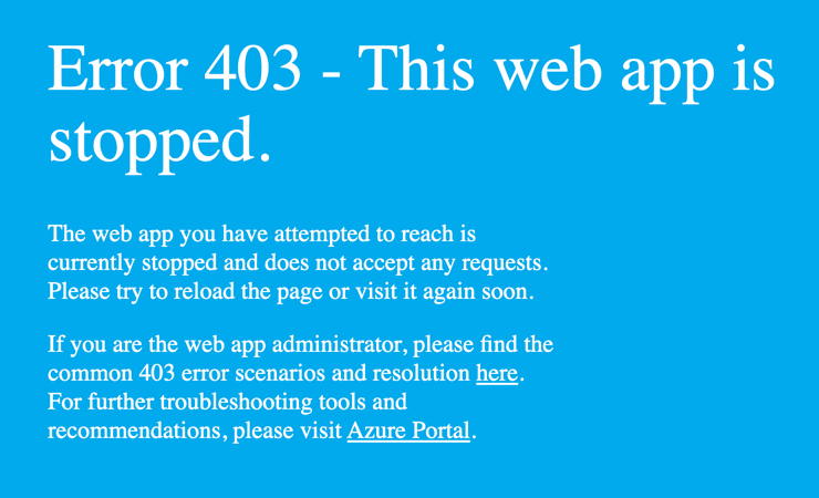 403 Error