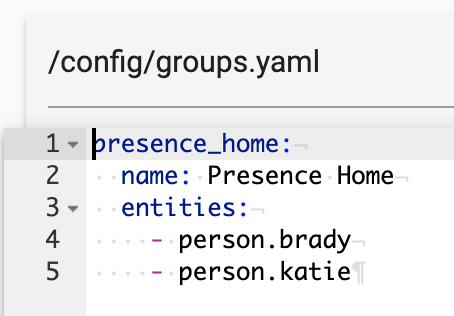 groups.yaml config