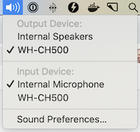 macOS Sound Settings